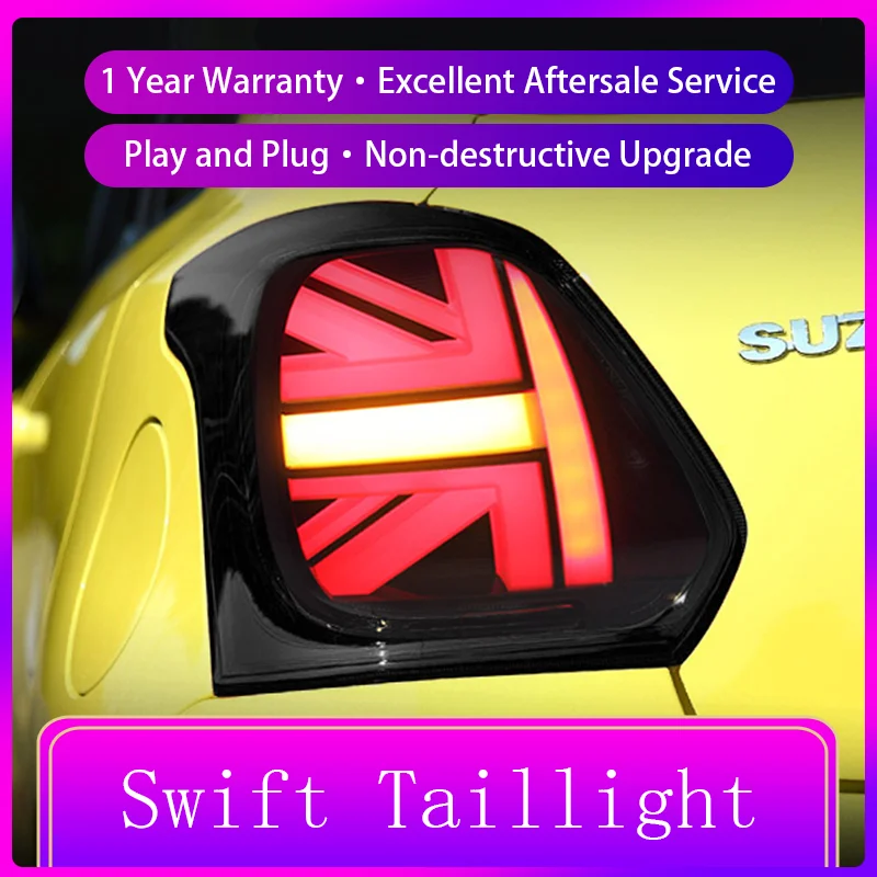 Car Stuff Taillight Styling FOR Suzuki Swift 2019-2024 Tail Light DRL Rear Lamp Upgrade LED Bulbs Configure Auto Tools Accessory