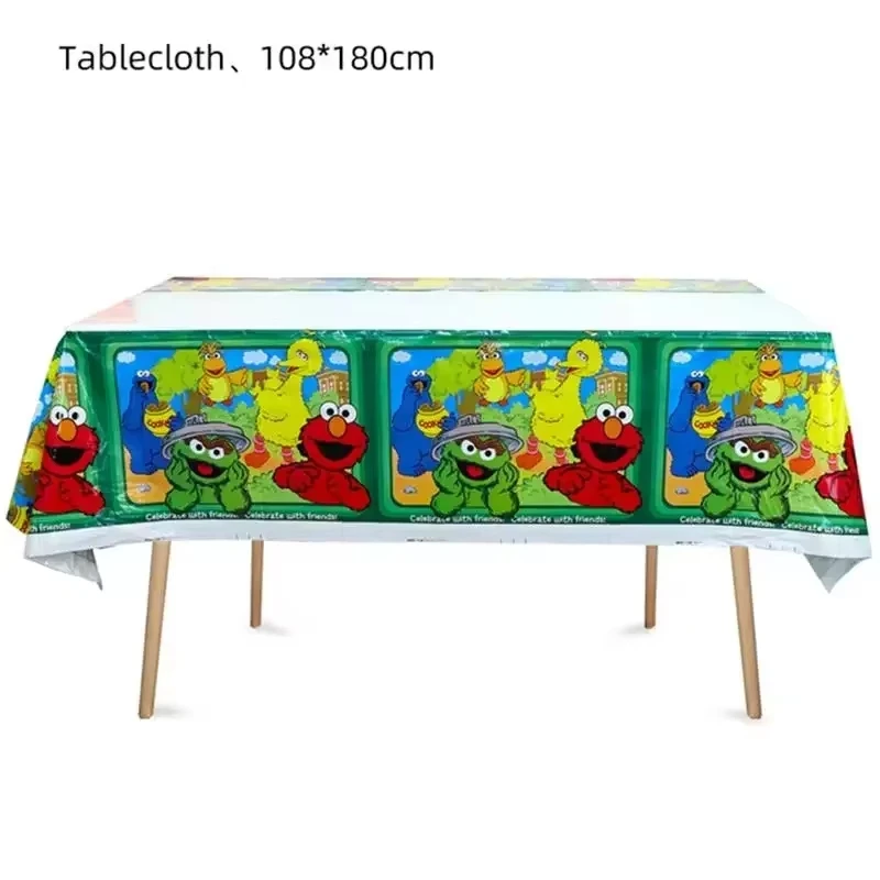 Geburtstagsballon-Partydekoration, Sesamstraßen-Thema, Teller, Kuchenaufsätze, Banner für Kindergeburtstag, Partyzubehör, Babyparty – Detail 20
