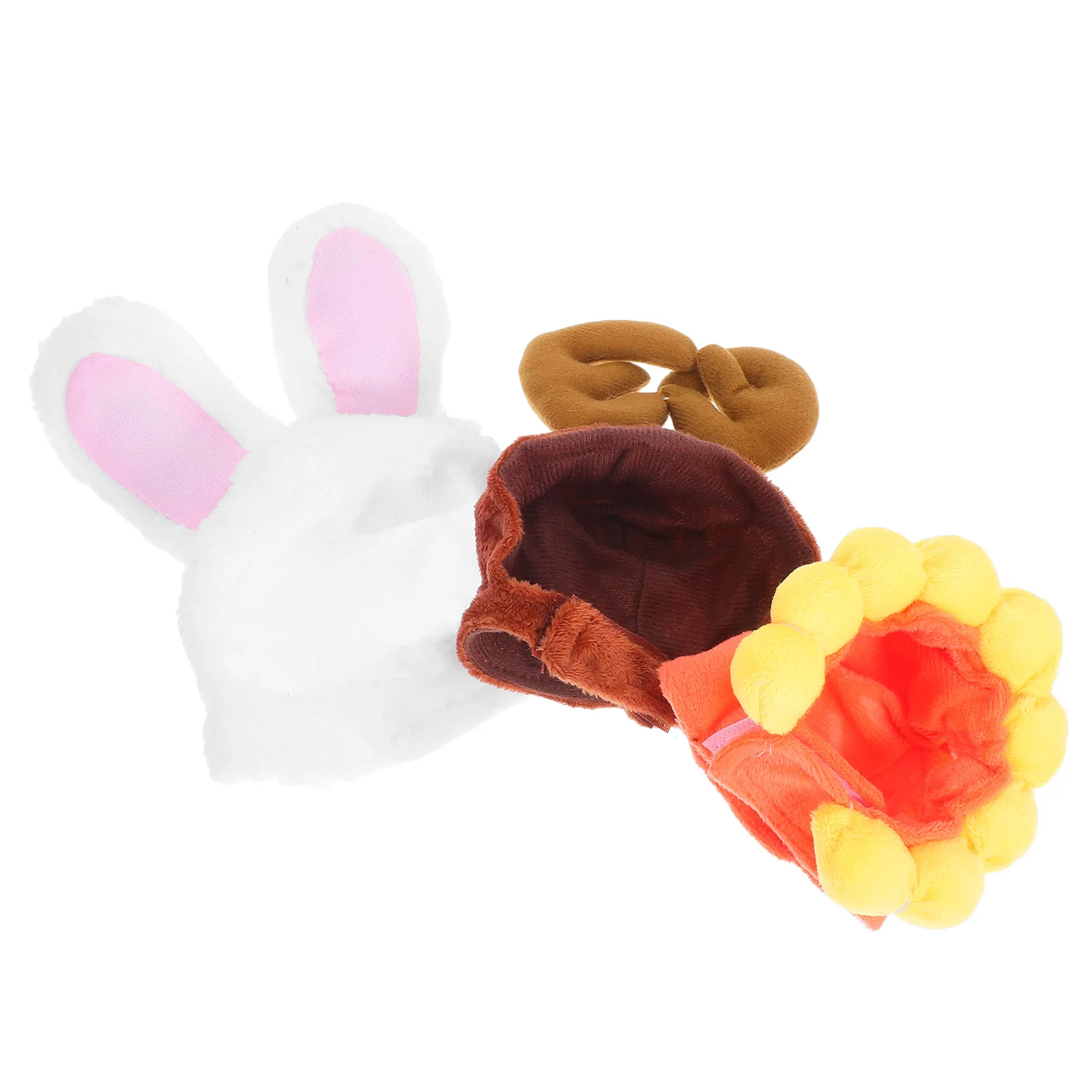 

3Pcs Pet Party Hats Adorable Bunny Sunflower Antlers Costume Headwear for Small Dogs Cats Puppy Accessories Pet Hat