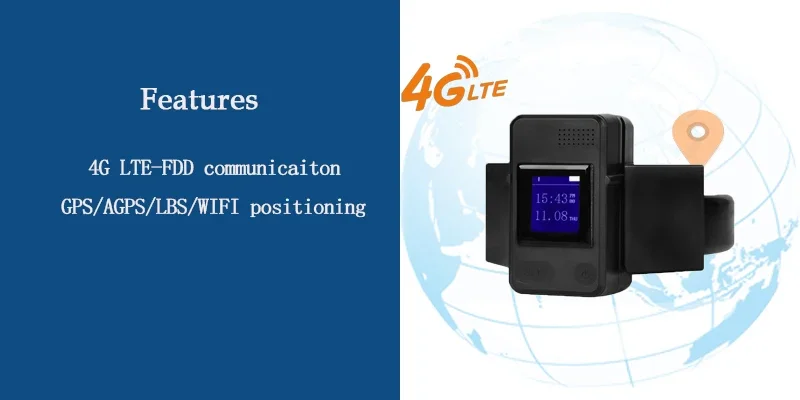 Fake House Arrest Ankle Prisoner Gps Tracking Ankle With 4g Two-way Call