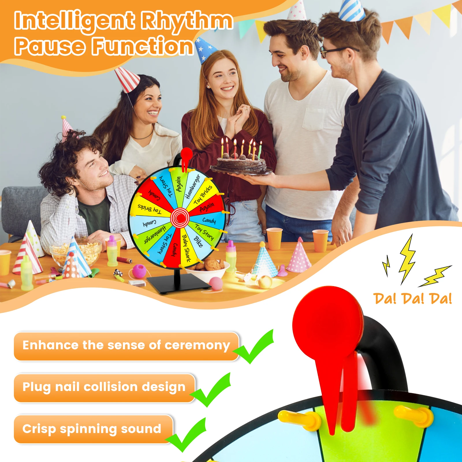 عجلة دوارة للعبة تفاعلية ذاتية - مراجعة Party Games Spin The Wheel وسعره