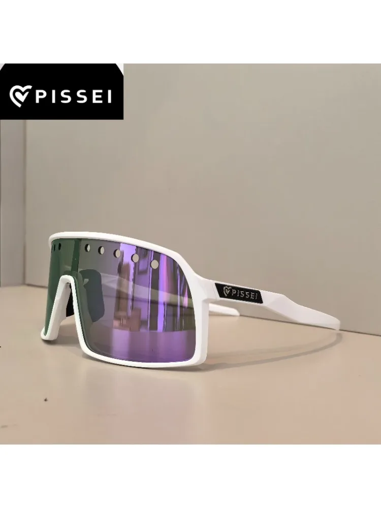 AliExpress PISSEI 9406A Cycling Glasses Colorful Coated Sunglasses Men's TR90 Anti-UV400 Goggles Women's Sports Bike sun glasses