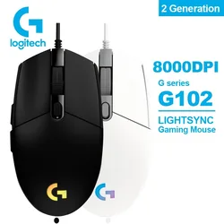 Logitech-Souris ergonomique sans fil pour ordinateur de jeu, moteur HERO, 2.4 ug I, LOL PUBG, Fortnite, Overwatch, G304, G305, G102, 12000G