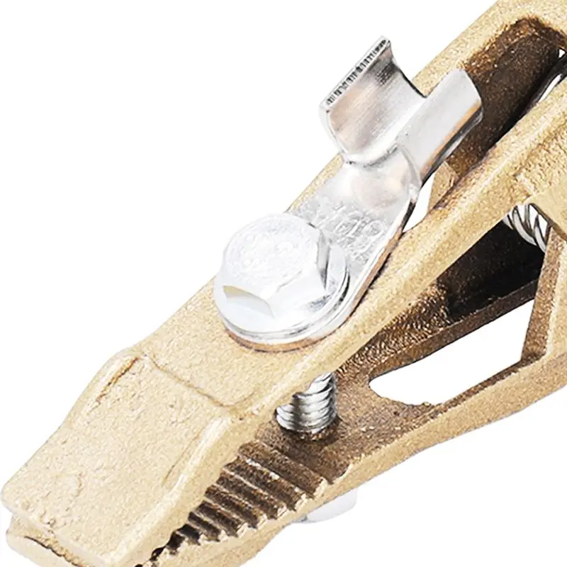 A02M-260A Welding Ground Clamp Brass Material 40Mm Opening Electric Work Clamp For Gas Shielded Welding And Steel Structures