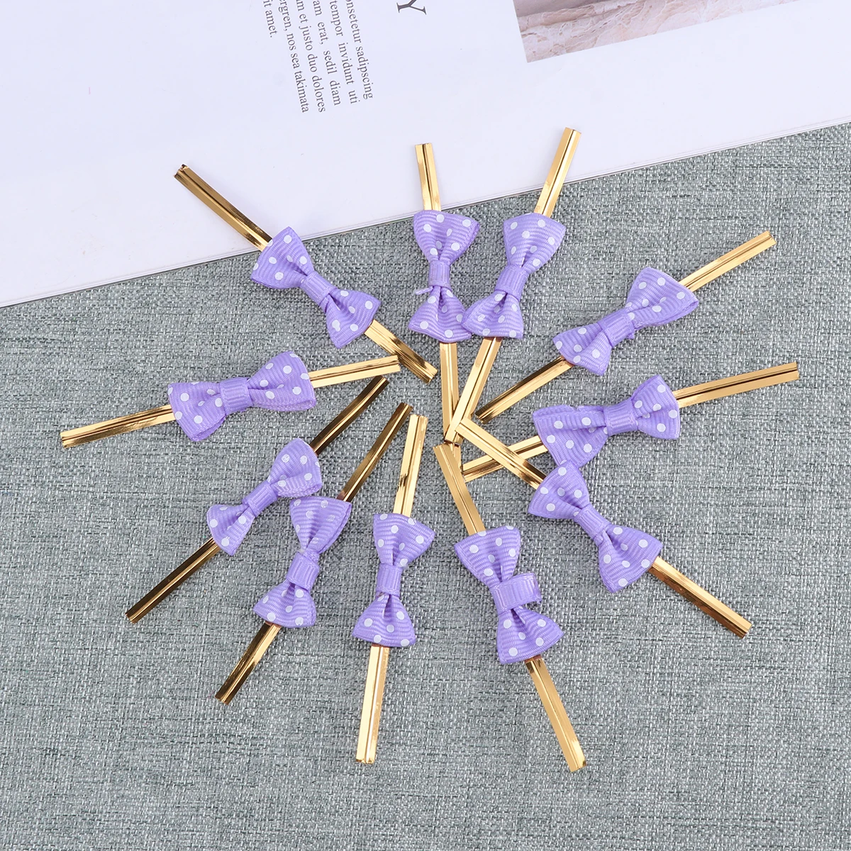 

20 Pcs Baking Silk Bag Packing Ribbon Tie Sealing Ties Packaging Tape
