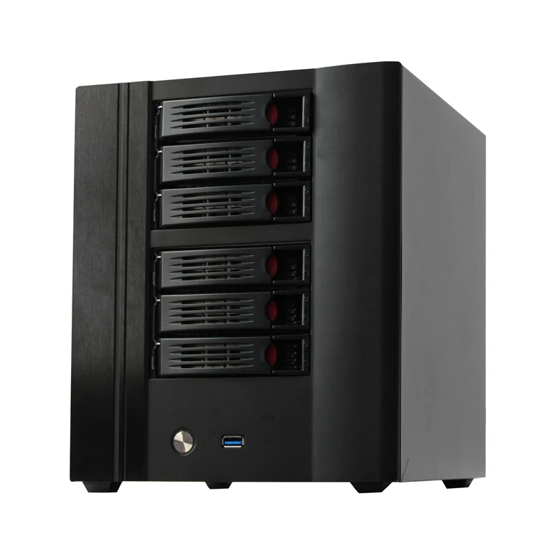 Wysokiej jakości NAS 6 bay obudowa serwera z RAM, SSD, CPU, płyta główna w magazynie