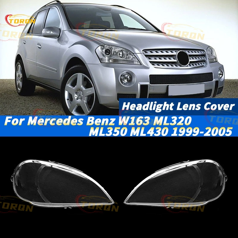 

For Mercedes Benz W163 ML320 ML350 ML430 1999-2005 Car Headlight Cover dust cover for headlights car accessories automobil parts