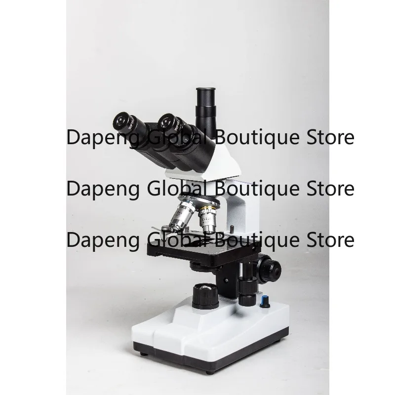 Binocular Compound Optical Microscope with Movable Stage Precise Focus Adjustable LED Light For Laboratory Sample Observation