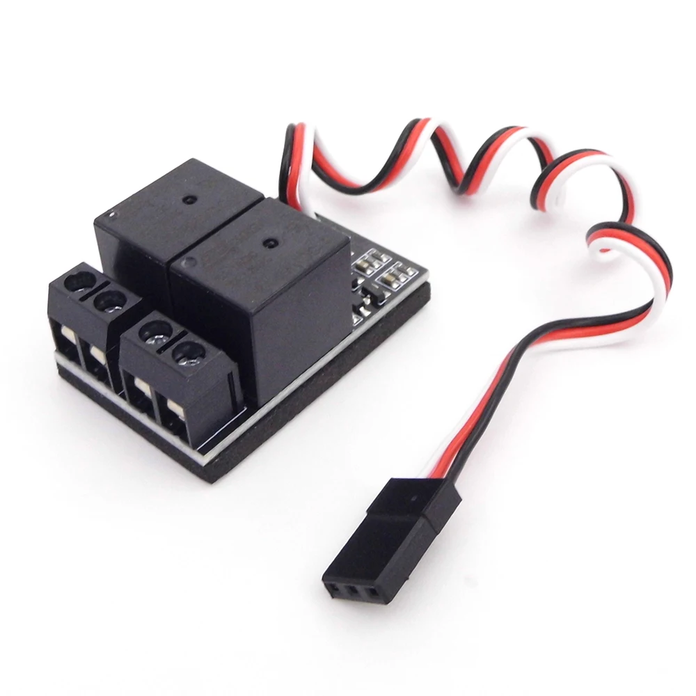 Interruttore di controllo del ricevitore PWM modello RC 5-10V relè 20A a a 2 vie per pompa dell\'acqua marina per barche RC RC telecamera FPV per