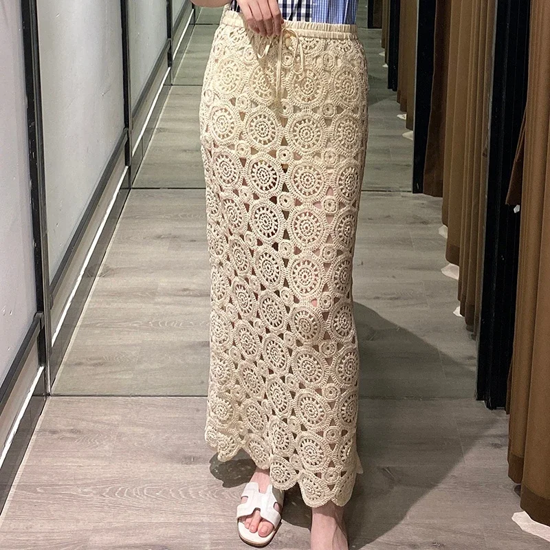 maxi skirts women long hook hollow out lace skirts women summer long maxi lace skirts woman long skirt