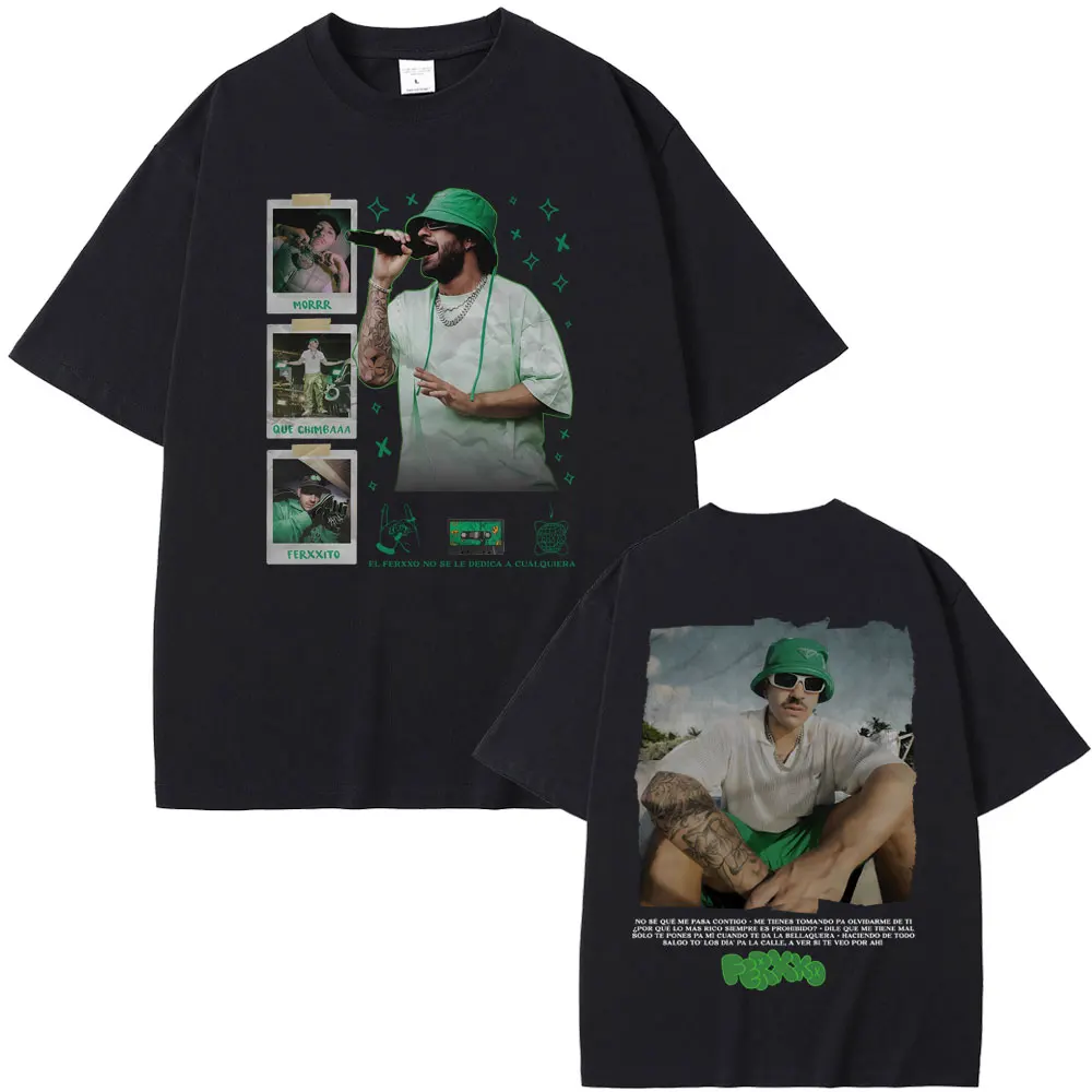 

Rapper Feid Ferxxo Ferxxocalipsis World Tour T-shirt Men Women Hip Hop Fashion Pop Music T Shirt Mens Retro Oversized Streetwear