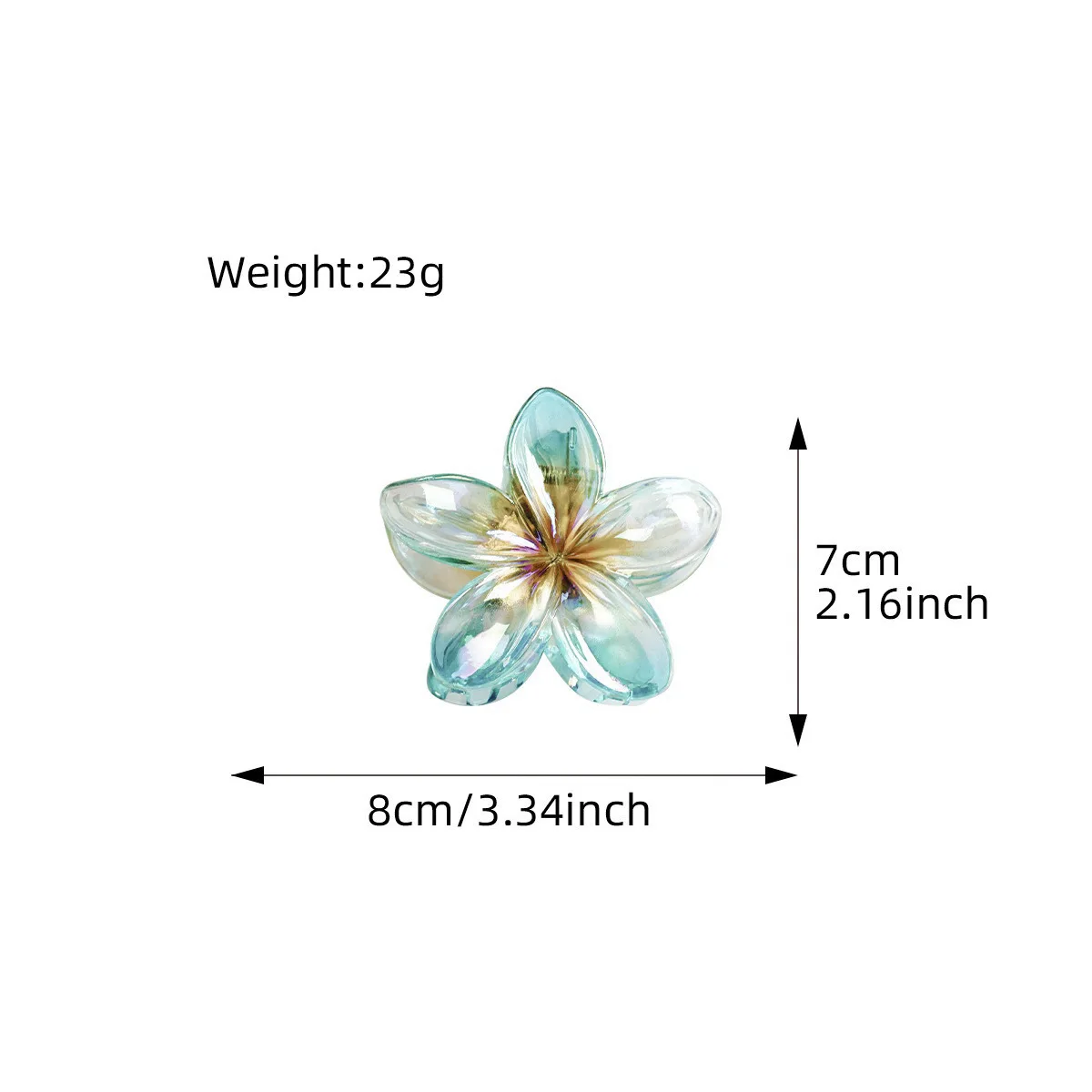 AISHG Korean Gradient Flower Hair Clip for Women Fashion Personalized Pan Hair Shark Clip Girl Hair Accessories Wholesale