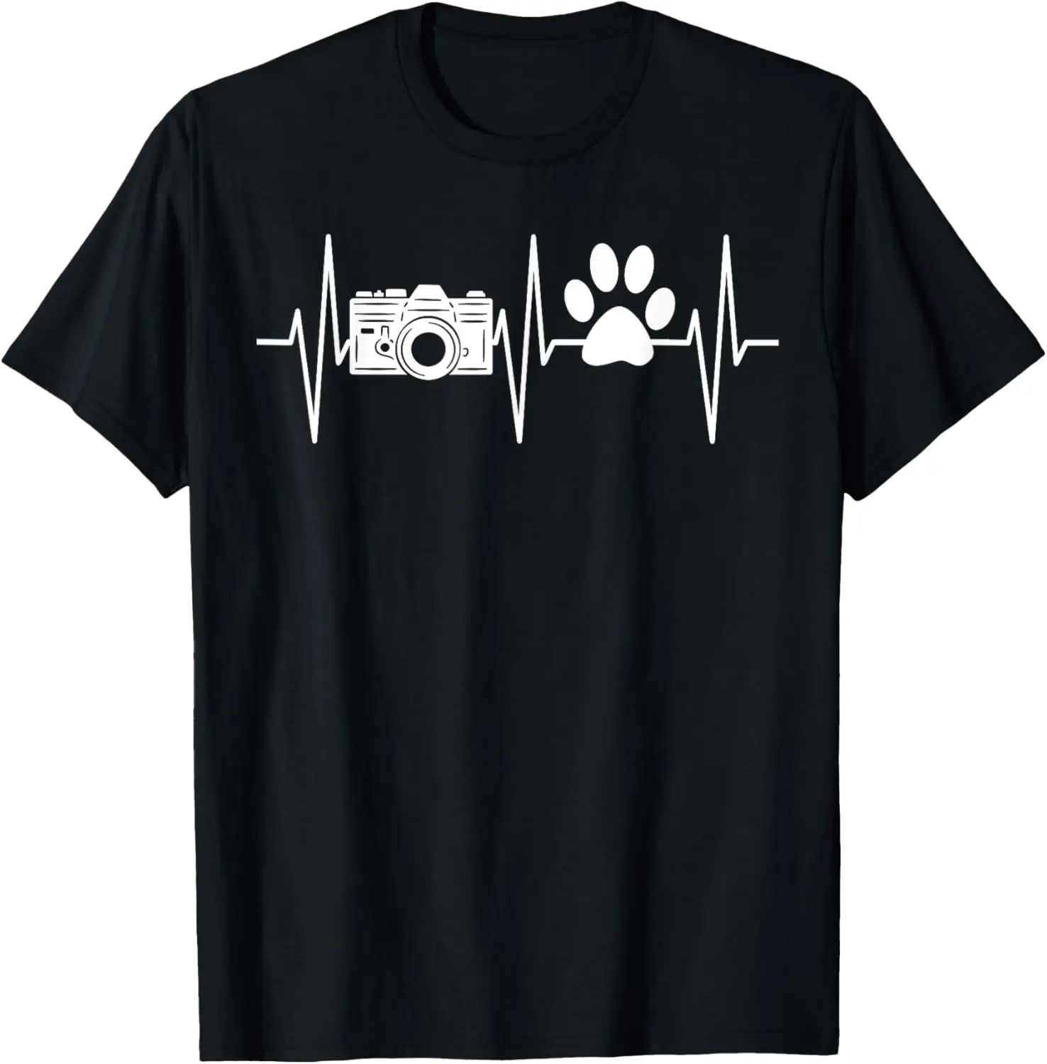 Photographer Shirt Funny Dog Lover Camera Photography T-Shirt for Men Women Girls Kids Casual Camisas Streetwear