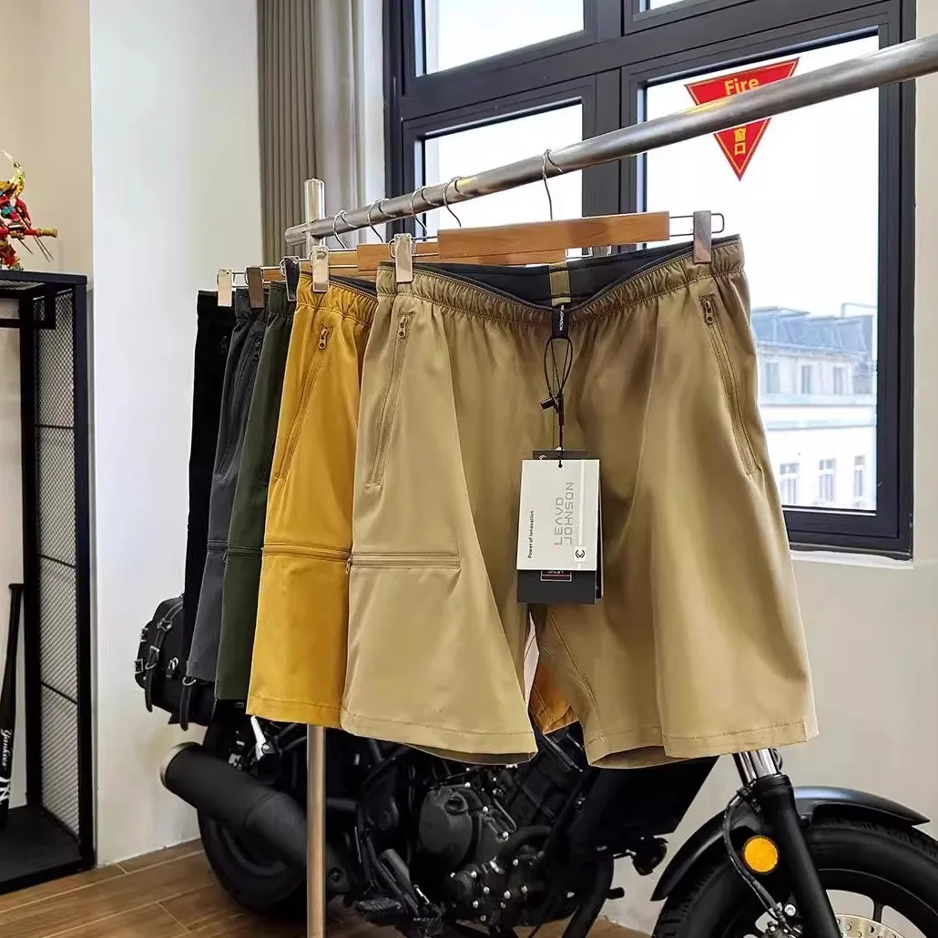 

Летние мужские легкие спортивные шорты GM Series 3D Tailoring от Leavo JOHNSON, прямой крой, быстросохнущие, для активного отдыха