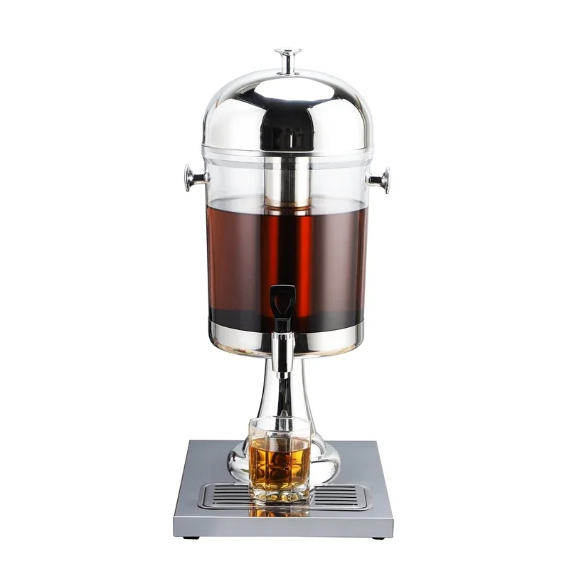 

Commercial Stainless Steel Buffet Ware Barrel Beer Juice Dispenser For Restaurant