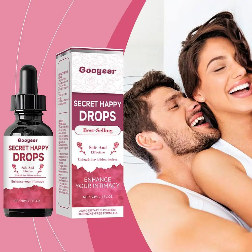 Secret Happy Drops Relieve Stress Anxiety Portable For Strong Powerful Men Fresh Taste Natural Decompression Agent