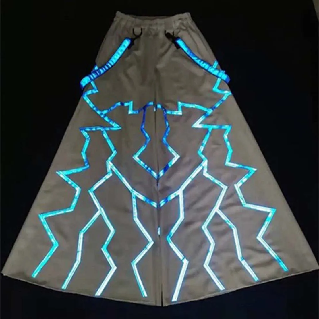 

RAVE GEAR phat pants shuffle Street Cool Night Vision Phat Pants Luminous Bell-bottoms Reflective Dancing Trousers k04