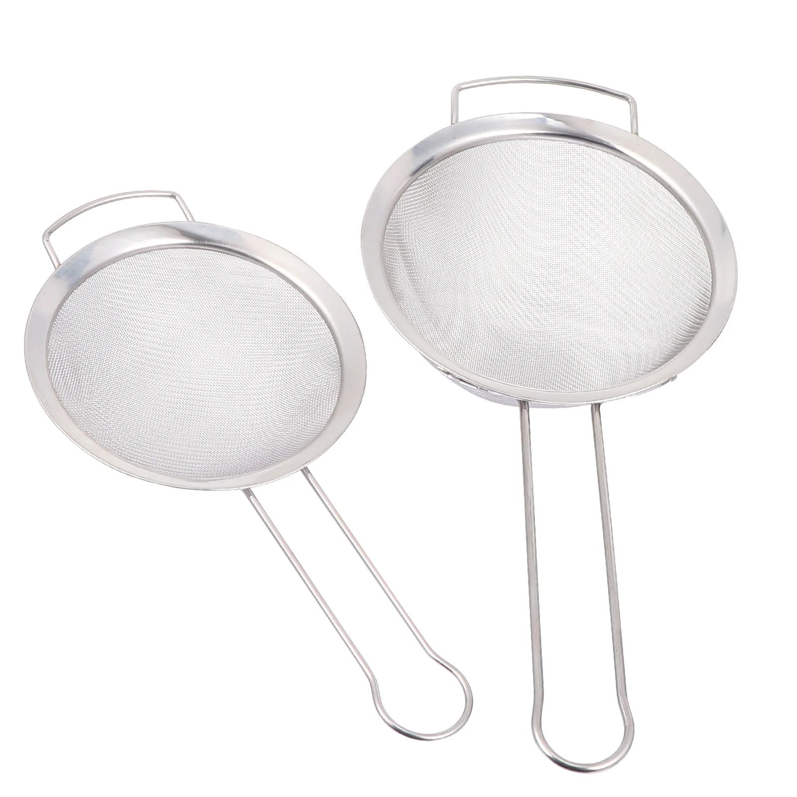 

2Pcs Stainless Sifter Sieve Baking Filter H held Mesh Strainer Kitchen Tools Baking Filter Flour Flour Sifting Strainer Sugar