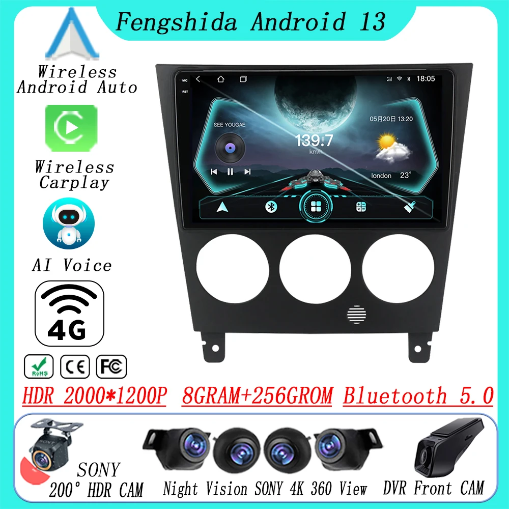 

Android13 GPS Navigation Car Radio For Subaru Impreza GD GG 2002-2007 Auto Multimedia Video Player BT 5G WIFI QLED DSP NO 2 DIN