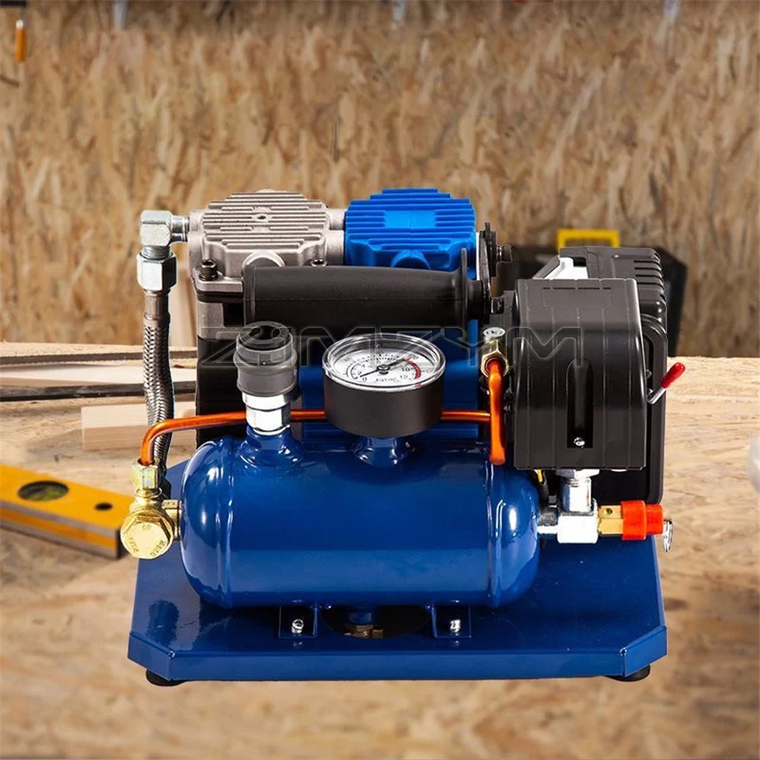 Brushless Oil-Free Mini Air Compressor Lithium Battery Portable Air Pump For Woodworking Nail Gun Car Tire Inflation