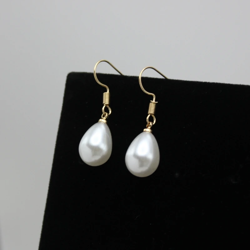 NEW  Round Imitation Pearl Drop Earrings for Women Pendientes Waterdrop Pendant  Jewelry Trend Creative Accessories  Imitati