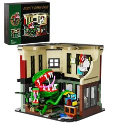 Little Shop of Horror Building Block Set Iconic Horror Architecture Cannibal Flower Model Toys Children Gifts
