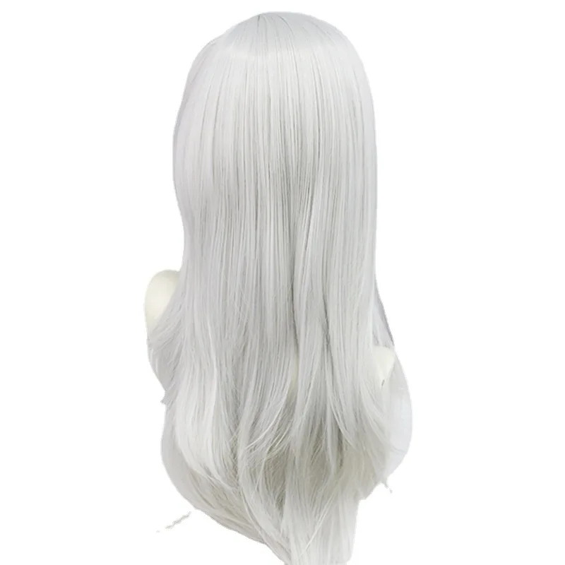 Cyno Wig Genshin Impact Cosplay Genshin Cyno Long Silver White Wig Cosplay Anime Cosplay Wigs Heat Resistant Synthetic Hair