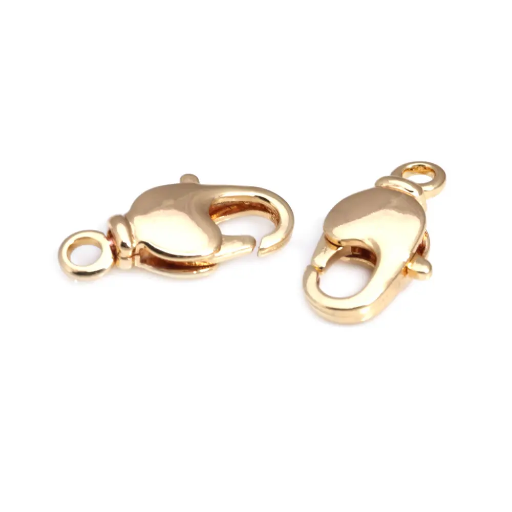 18K Gold Farbe Messing Drehbare Karabinerverschlüsse Verbinden Verschlüsse Schmuck Halsketten Armbänder Herstellung Diy Erkenntnisse Zubehör – Detail 34