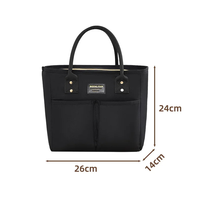 المحمولة حقيبة العزل الحراري التخييم حقيبة تخييم دائم موضة يطبع مكتب عامل التعبئة الغداء بينتو حقيبة حقيبة حفظ الطعام #5