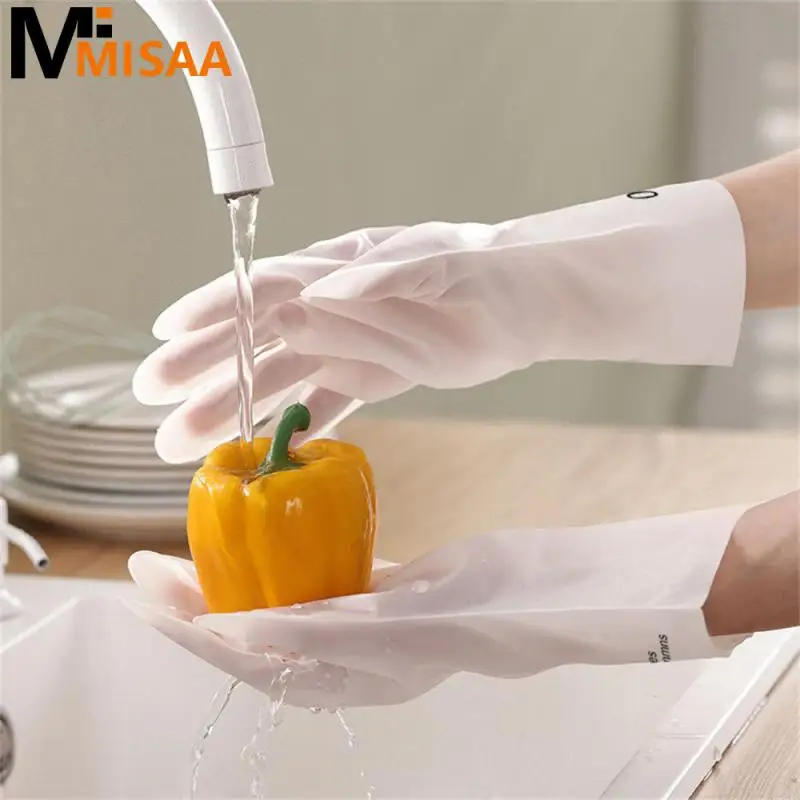 Waterproof Dishwashing Gloves Wear-resistant Durable Flexible Oil-proof Healthy Material Latex Gloves For Cleaning Lasting Soft