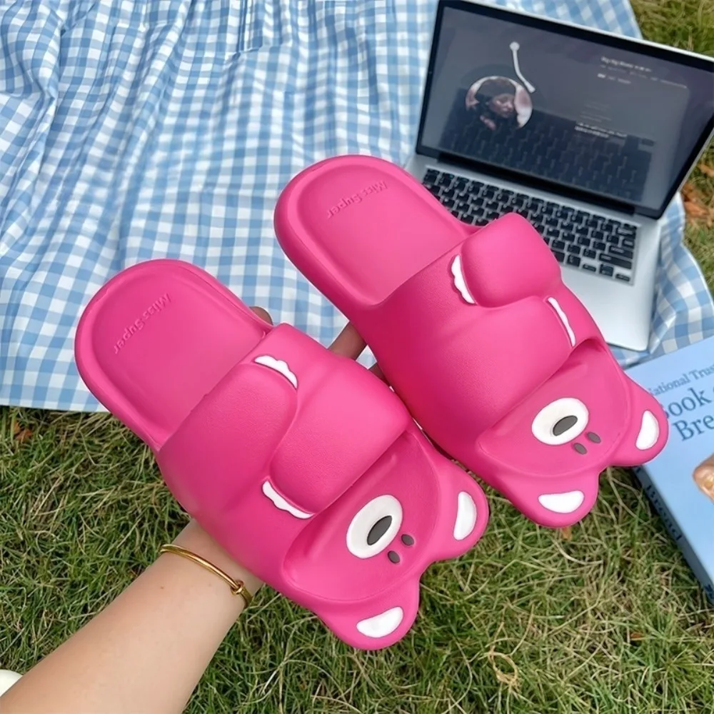 

Обувь, креативные обнимающие тапочки с медведем, толстая подошва, мягкая подошва, шлепанцы с коричневым медведем, нескользящие тапочки из ЭВА с героями мультфильмов, белый медведь, унисекс