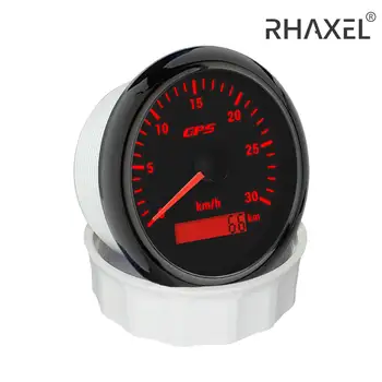 RHAXEL 3 3/8'' rychloměr GPS rychloměr 0-60 km/h 0-80 mph se 7 barvami podsvícení pro traktor, UTV, čtyřkolku, plachetnici 12Volt 24Volt 10 nejlepší prodej rychloměr traktoru - №2