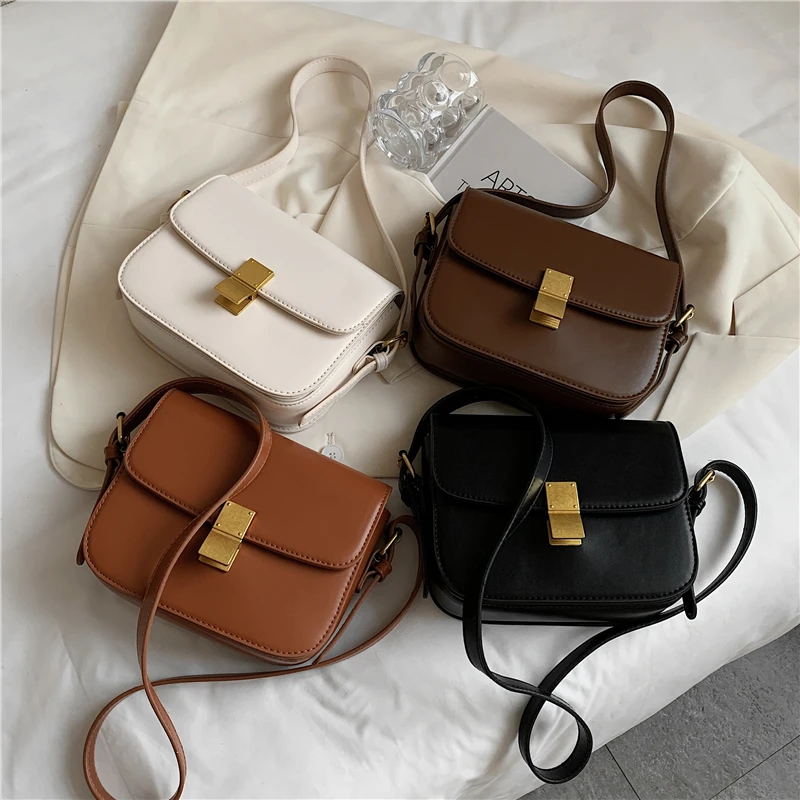 Toptrends Classic Box Small Shoulder Bags For Women 2024 New Trend Luxury Designer Flap Crossbody Bag PU Leather Ladies Handbags