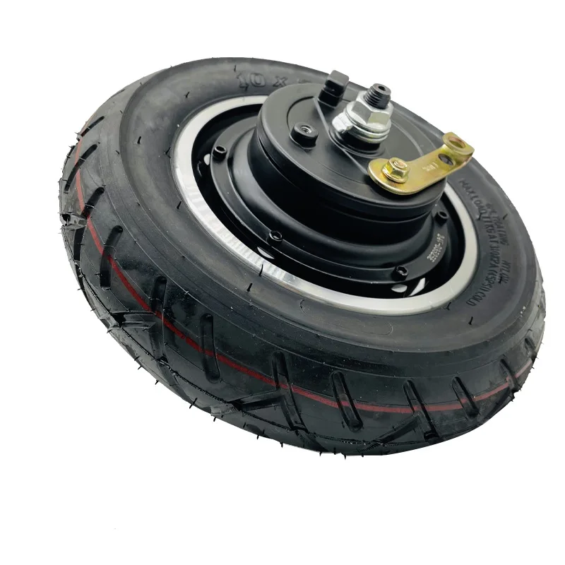 24V 36V 48V 350W 500W 10Inch Brushless DC Hub Bilateral Axle Drum Brake Motor with Tires for Electric Skateboard Mini Electric