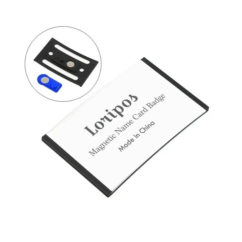 30pcs/1 Lot Reap7004 Abs 90*54mm Magnetic Name Tag Badge Holder Magnet Badges Card Id Holders Work Employee Card