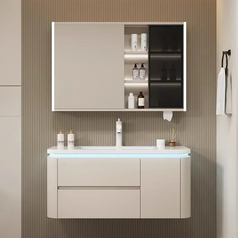 Corner Vanity Bathroom Cabinets Mirror Storage Bathroom Cabinets Wall Shelf Make Up Organizer Muebles Hogar Furniture