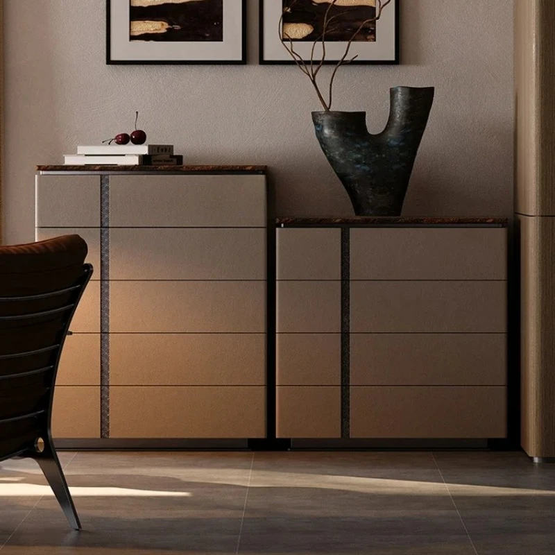 lt Whole House Matching Series Original Natural Marble Chest of Six Drawers