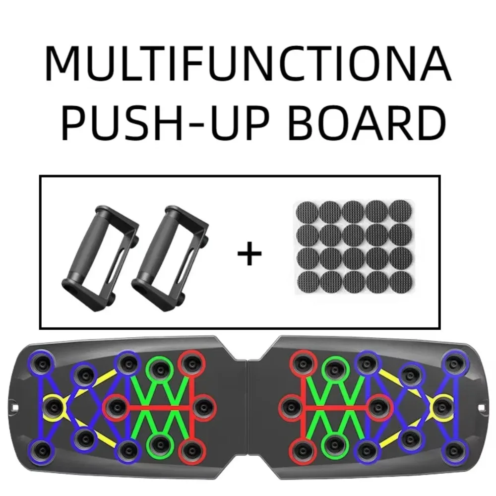 

22/28-in-1 Push-up Board Multifunctional with Tension Rope Home Exercise Equipment Colorful Foldable Push Up Bar Push-up