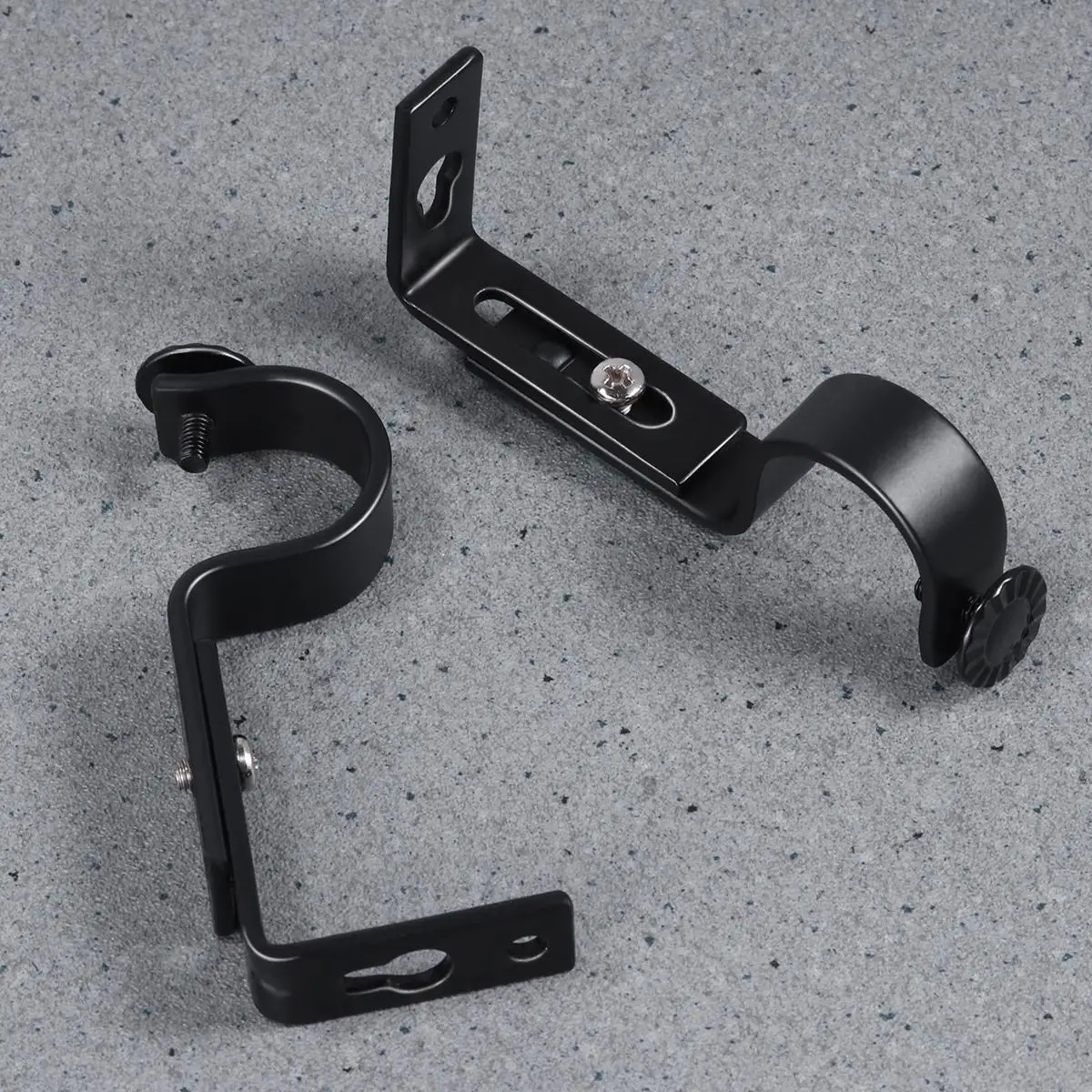 Curtain Rod Bracket Home Decor Mounting Holder Heavy Wall-mounted Pole Drapery Window Treatment Adjustable