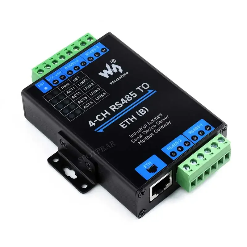 convertidor-industrial-rs485-a-poe-aislado-de-4-puertos-puerta-de-enlace-modbus-rtu-tcp-con-interfaz-uart-y-rj45