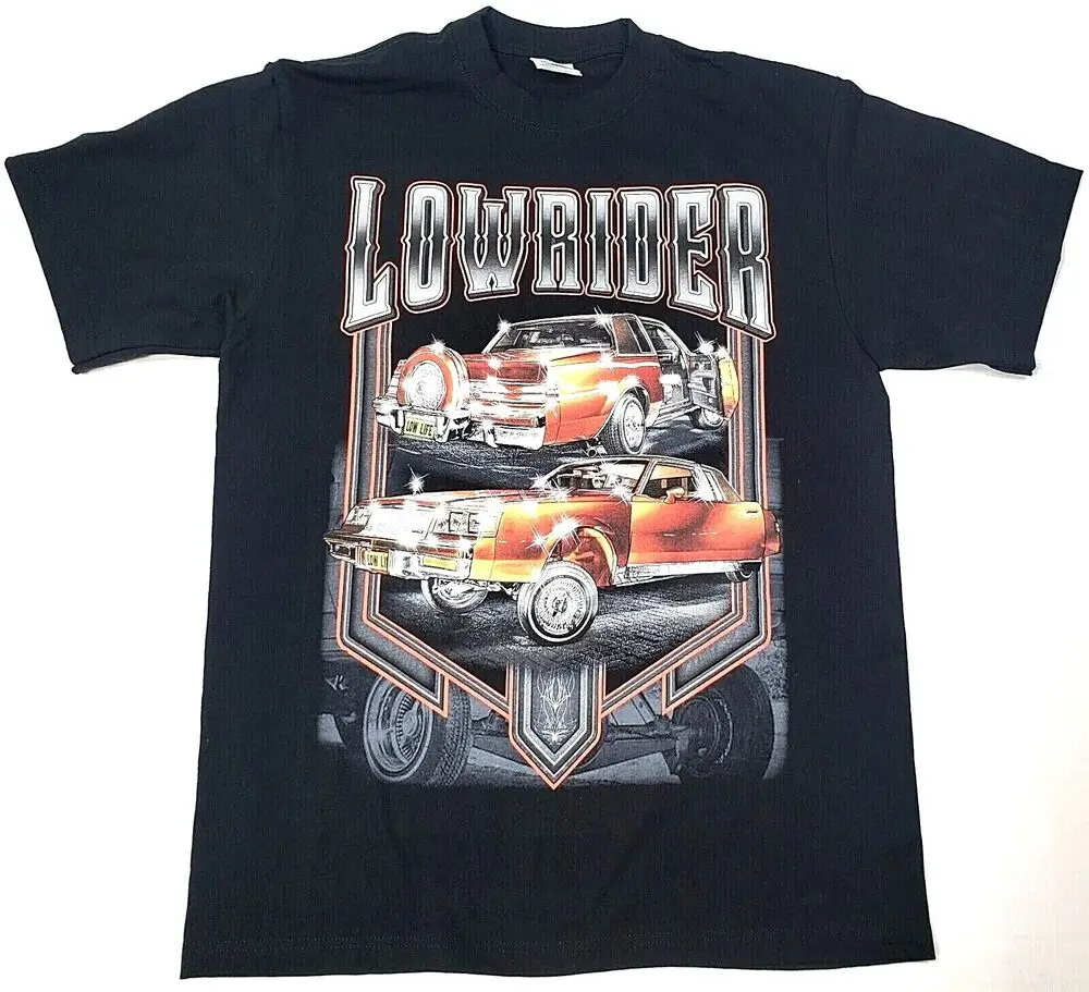 LOWRIDER T-shirt Low Rider Urban Streetwear Men's Tee Black New