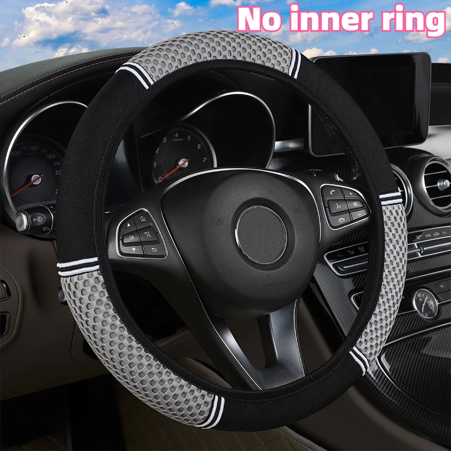 

Car steering wheel cover Summer Ice Silk Breathable Car Steering Wheel Cover - No Inner Ring Non-Slip Universal Auto Accessory