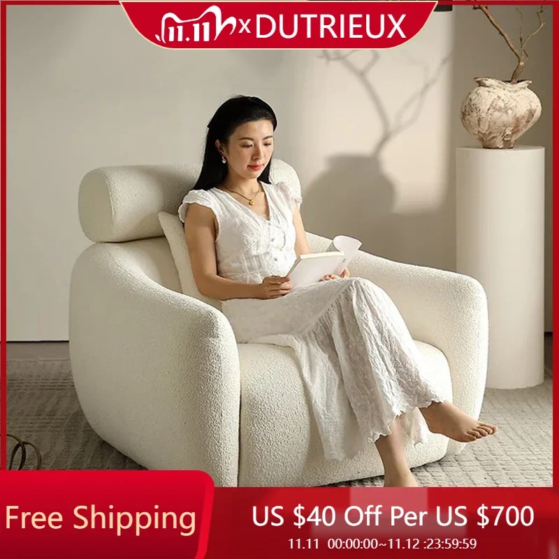 

Nordic White Living Room Sofas Designer Bedroom Lounge Modern Outdoor Sofa Lazy Relaxing Room Decor Muebles Postmodern Furniture