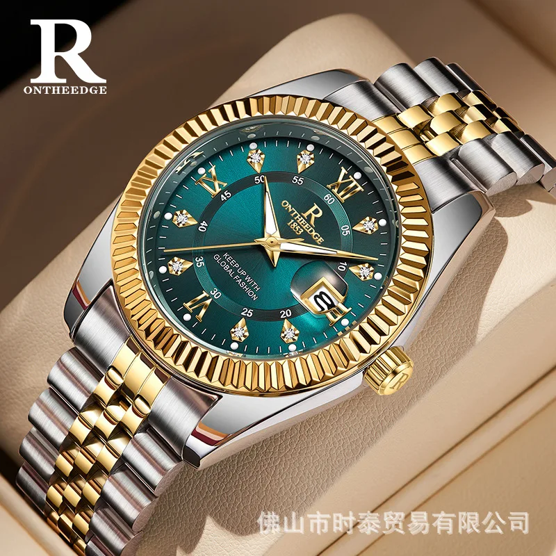 

ONTHEEDGE Swiss brand Ruizhiyuan luxury men's watch new business quartz watch men's explosion