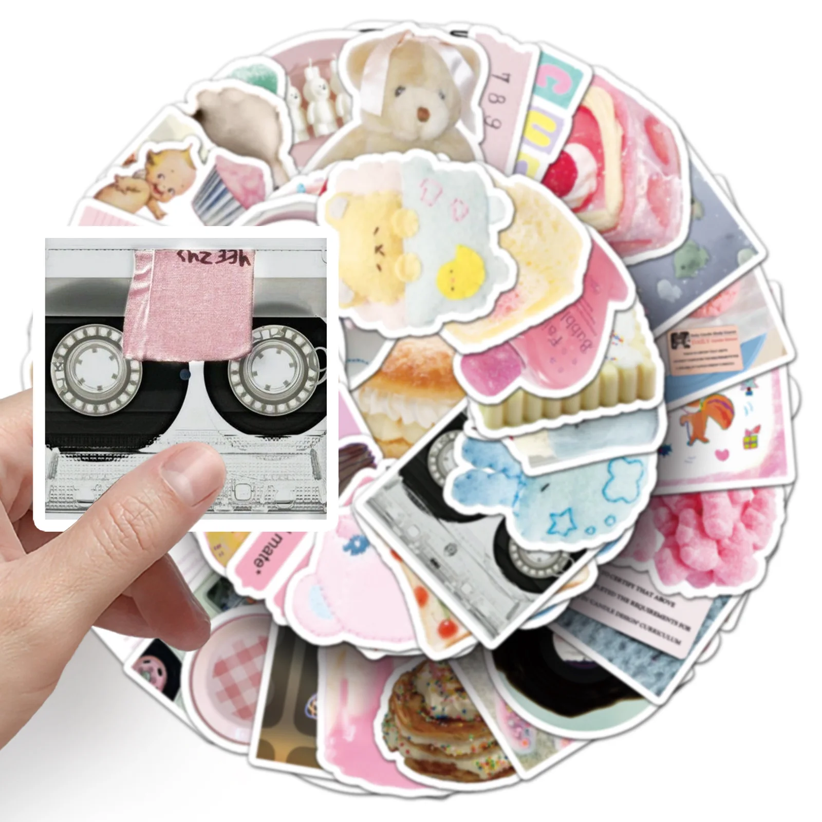 

10/30/50PCS INS Style Stickers Painted Dopamine Graffiti Stickers DIY Refrigerator Scrapbook Diary Waterproof Decal Kids Toy