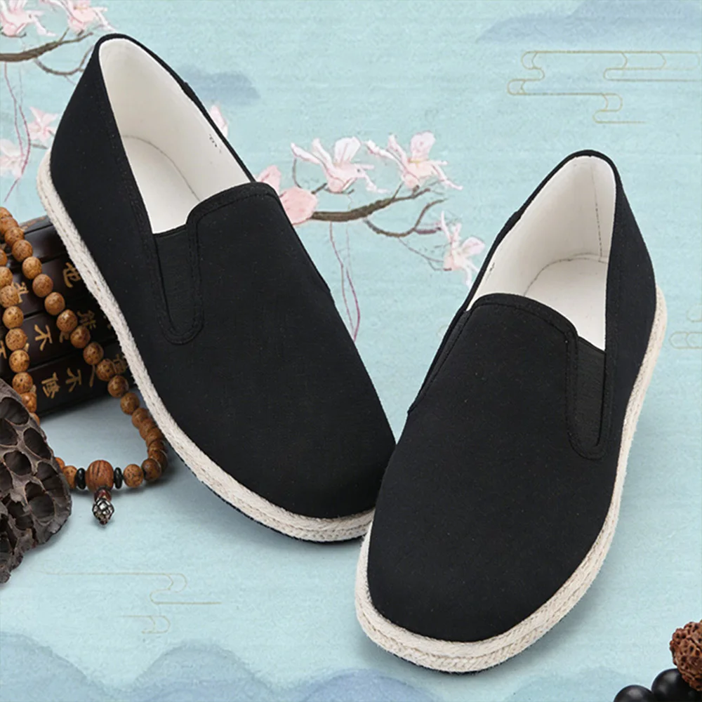 

Men's Traditional Style Handwoven Beijing Cloth Shoes Classic Ethnic Footwear