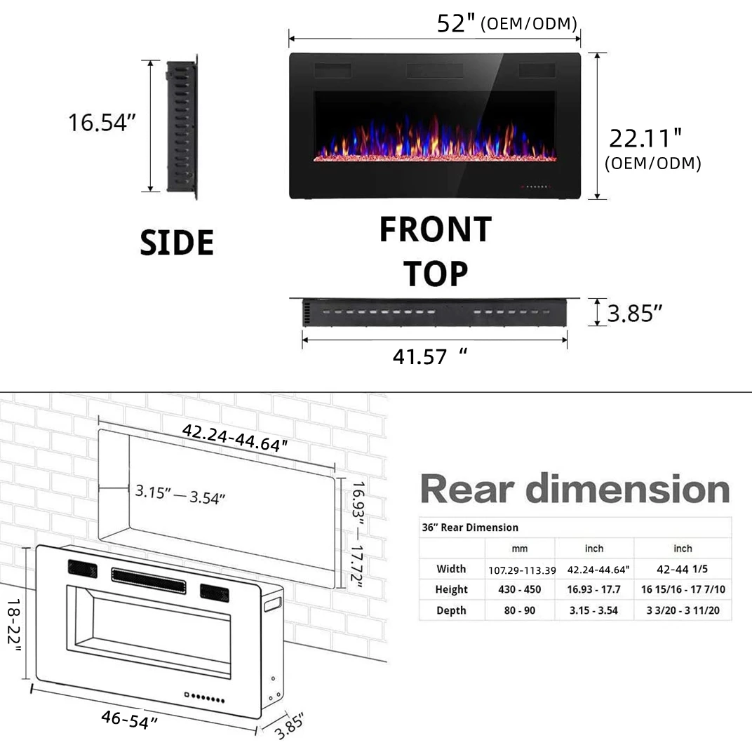 52-18 to 52-22   led gypsum artificial pellet unique double sided glass decorative garden fireplace logs  modern wood ho
