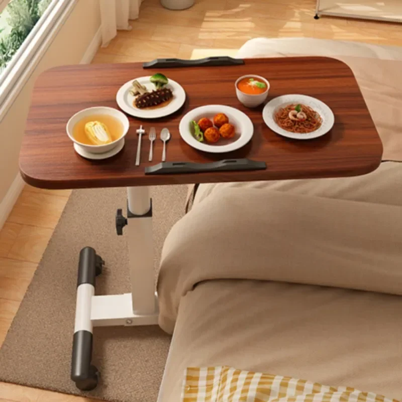 Bedside Dining Table Movable Adjustable Foldable Patient Care Hospital Medical Bed Dining Table Learning Computer 컴퓨터책상 모션데스크