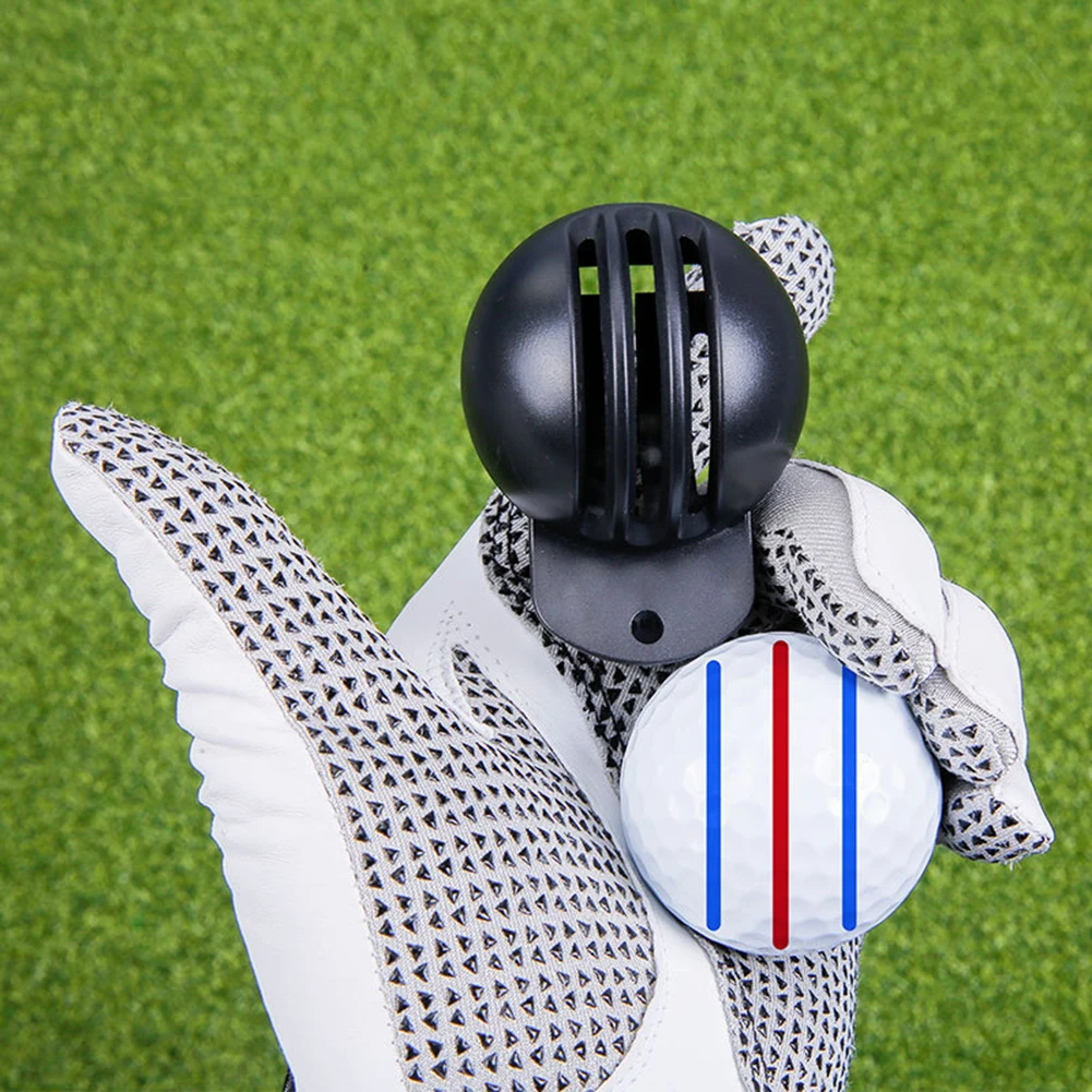 Golf Line Marker Template with 2 Marking Pens Golf Ball Line Liner Marker Double-sided Marking Training Aids Sports Accessories