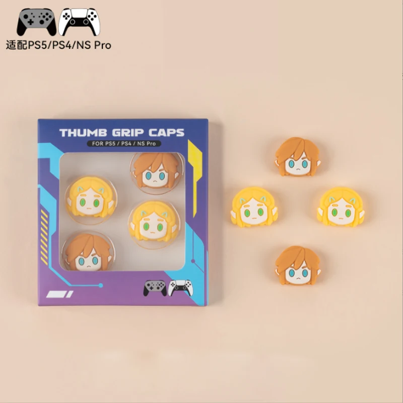 ゲームヒーローソフトサムスティックグリップキャップ、ysonps5、ps4、ps3、xbox one、360、スリムシリーズx、sコントローラー、サムスティックケース用の楽しいスティックカバー